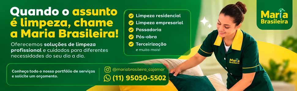 Anúncio da Maria Brasileira na Folha de Cajamar